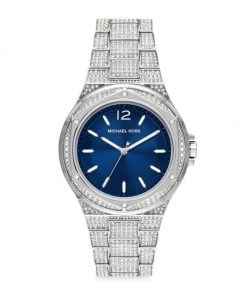 Michael Kors Lennox Stainless Steel & Crystal Bracelet Watch