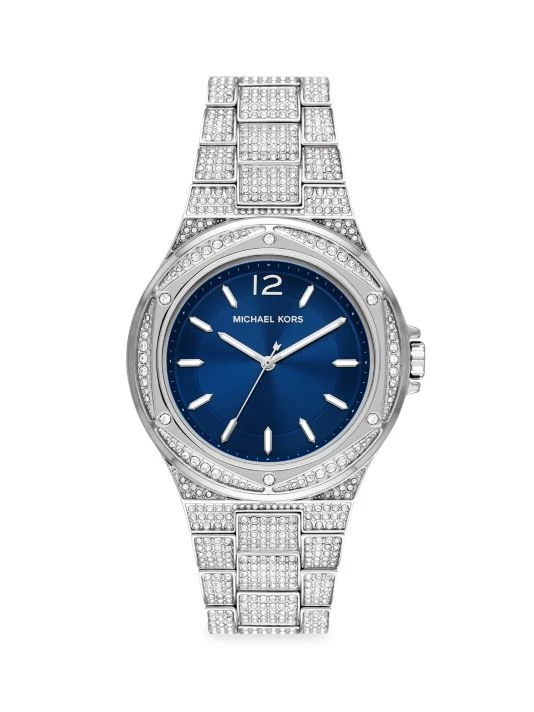 Michael Kors Lennox Stainless Steel & Crystal Bracelet Watch 1 Michael Kors Lennox Stainless Steel & Crystal Bracelet Watch