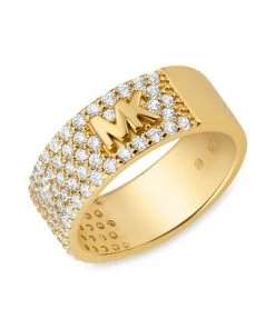 Michael Kors 14K-Gold-Plated & Cubic Zirconia Monogram Logo Ring 5 Michael Kors 14K-Gold-Plated & Cubic Zirconia Monogram Logo Ring -Michael Kors Sales Shop unnamed file 376