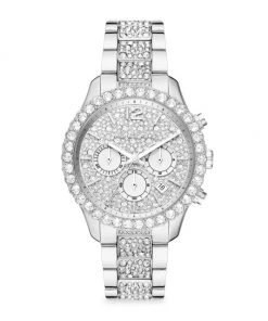 Michael Kors Layton Stainless Steel & Crystal Bracelet Watch