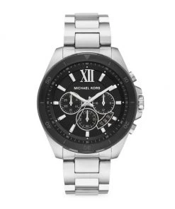 Michael Kors Sales Shop 24 Michael Kors Brecken Stainless Steel Bracelet Chronograph Watch For Men