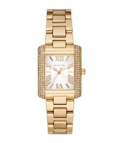 Michael Kors Emery Three-Hand Goldtone Stainless Steel Watch