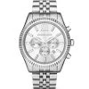 Michael Kors Lexington Stainless Steel Chronograph Bracelet Watch For Men