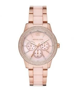 Michael Kors Tibby Multifunction Rose Goldtone Stainless Steel Watch