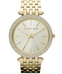 Michael Kors Darci Pavé Goldtone Stainless Steel Bracelet Watch