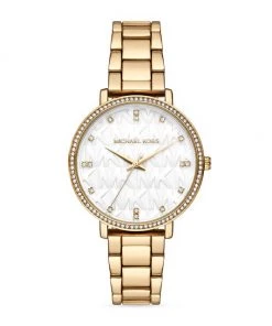 Michael Kors Pyper Goldtone & Crystal Bracelet Watch