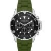 Michael Kors Everest Chronograph Green Stainless Steel & Silicone Watch