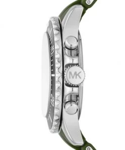 Michael Kors Everest Chronograph Green Stainless Steel & Silicone Watch -Michael Kors Sales Shop unnamed file 499