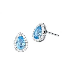 Michael Kors Premium Sterling Silver Cubic Zirconia Pear-Shaped Stud Earrings
