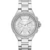 Michael Kors Camille Chronograph Silvertone Stainless Steel Pav&eacute; Watch