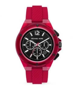 Michael Kors Lennox Nylon & Silicone Translucent Watch For Men