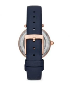 Michael Kors Parker Automatic Rose Gold & Navy Leather Watch -Michael Kors Sales Shop unnamed file 550