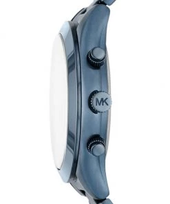 Michael Kors Slim Runway Chronograph Blue & Gray Stainless Steel Watch -Michael Kors Sales Shop unnamed file 555