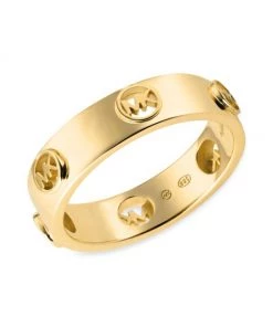 Michael Kors 14K-Gold-Plated Monogram Logo Ring -Michael Kors Sales Shop unnamed file 561
