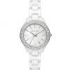 Michael Kors Liliane Stainless Steel, Crystal, Mother-Of-Pearl & Ceramic Watch
