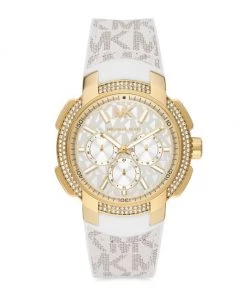 Michael Kors Sidney Multifunction Logo-Strap Watch