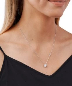 Michael Kors Premium Brilliance Sterling Silver Cushion-Cut Cubic Zirconia Pendant Necklace -Michael Kors Sales Shop unnamed file 611