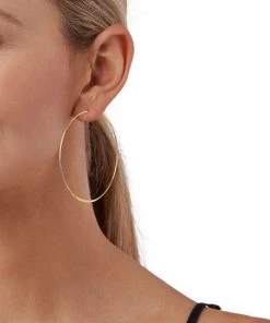 Michael Kors Whisper 14K-Gold-Plated Large Hoop Earrings -Michael Kors Sales Shop unnamed file 616