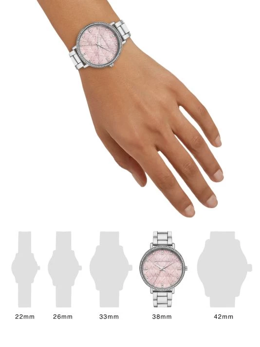 Michael Kors Pyper Three-Hand Stainless Steel Alloy Logo Watch 2 Michael Kors Pyper Three-Hand Stainless Steel Alloy Logo Watch - Image 2