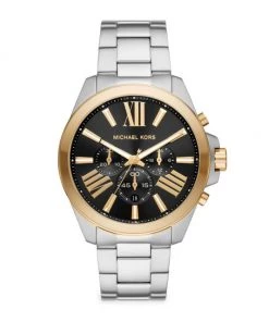 Michael Kors Wren Chronograph Tri-Tone Stainless Steel Watch