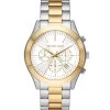 Michael Kors Slim Runway Two-Tone Stainless Steel Chronograph Watch