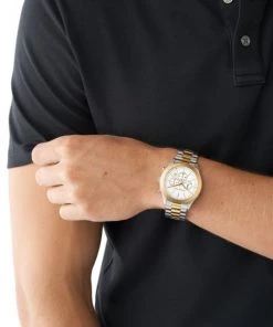 Michael Kors Slim Runway Two-Tone Stainless Steel Chronograph Watch -Michael Kors Sales Shop unnamed file 652