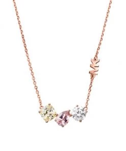Michael Kors 14K-Rose-Gold-Plated & Cubic Zirconia Pendant Necklace -Michael Kors Sales Shop unnamed file 682