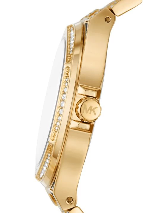Michael Kors Lennox Goldtone Stainless Steel, Enamel, & Crystal Bracelet Watch 4 Michael Kors Lennox Goldtone Stainless Steel, Enamel, & Crystal Bracelet Watch - Image 4