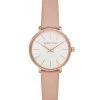 Michael Kors Pyper Three-Hand Leather Strap Watch