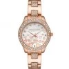 Michael Kors Liliane Three-Hand Rose Goldtone Stainless Steel Heart Watch
