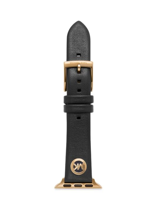 Michael Kors Leather Logo Apple Watch® Strap, 38/40MM 1 Michael Kors Leather Logo Apple Watch® Strap, 38/40MM