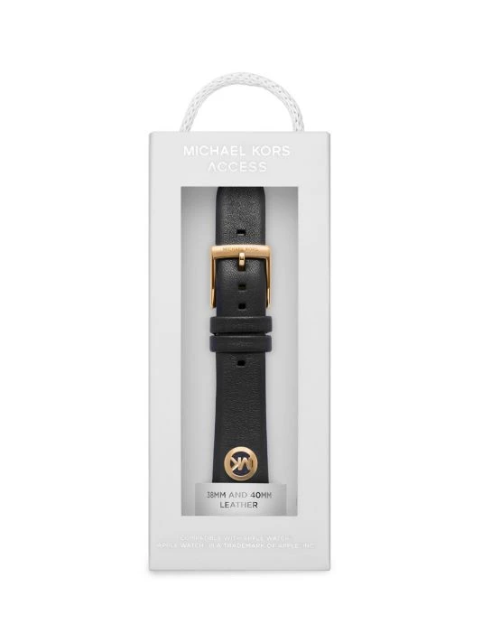 Michael Kors Leather Logo Apple Watch® Strap, 38/40MM 3 Michael Kors Leather Logo Apple Watch® Strap, 38/40MM - Image 3