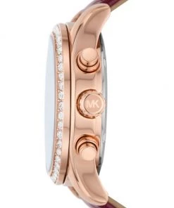 Michael Kors Lexington Rose-Goldtone Stainless Steel, Crystal, & Leather Chronograph Watch -Michael Kors Sales Shop unnamed file 718