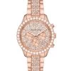 Michael Kors Layton Rose-Goldtone Stainless Steel & Crystal Chronograph Watch