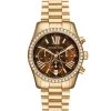 Michael Kors Lexington Goldtone Stainless Steel Chronograph Watch