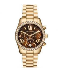 Michael Kors Lexington Goldtone Stainless Steel Chronograph Watch
