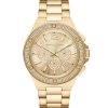 Michael Kors Lennox Goldtone Stainless Steel & Crystal Chronograph Watch