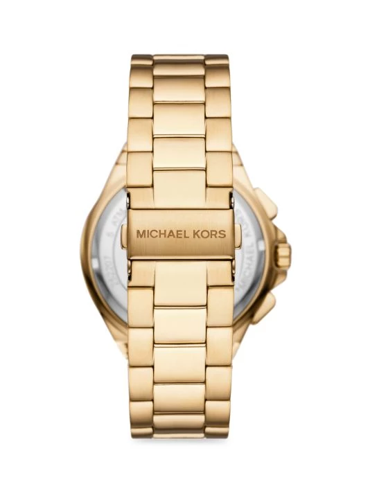 Michael Kors Lennox Goldtone Stainless Steel & Crystal Chronograph Watch 3 Michael Kors Lennox Goldtone Stainless Steel & Crystal Chronograph Watch - Image 3