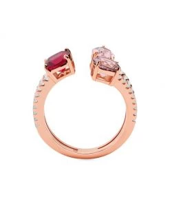 Michael Kors Premium 14K Rose-Gold-Plated & Nanogems Cluster Wrap Ring -Michael Kors Sales Shop unnamed file 761