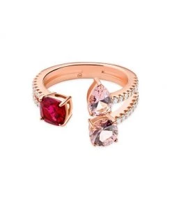 Michael Kors Premium 14K Rose-Gold-Plated & Nanogems Cluster Wrap Ring -Michael Kors Sales Shop unnamed file 762