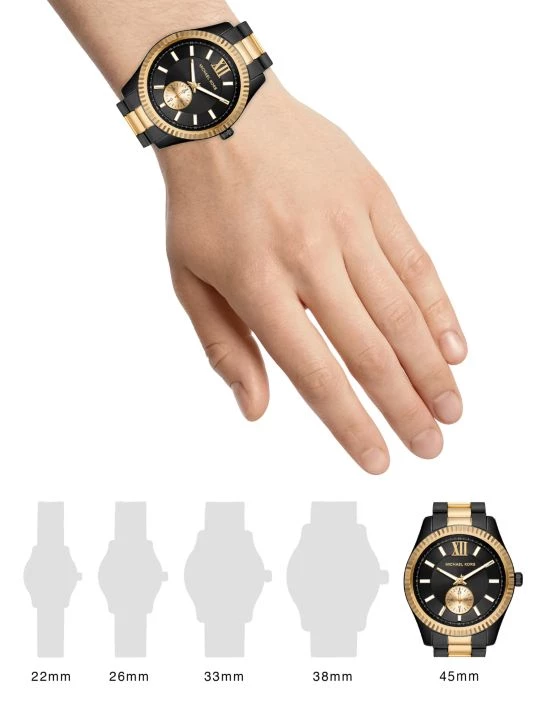 Michael Kors Lexington Multifunction Two-Tone Stainless Steel Watch For Men 2 Michael Kors Lexington Multifunction Two-Tone Stainless Steel Watch For Men - Image 2
