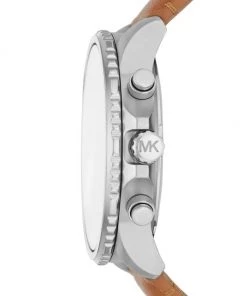 Michael Kors Cortlandt Chronograph Navy Luggage Leather Watch -Michael Kors Sales Shop unnamed file 783