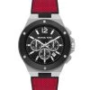 Michael Kors Lennox Chronograph Silicone-Strap Stainless Steel Watch For Men