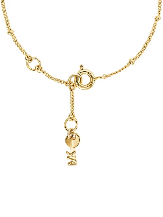 Michael Kors 14K-Gold-Plated & Cubic Zirconia Double Heart Charm Bracelet 2 Michael Kors 14K-Gold-Plated & Cubic Zirconia Double Heart Charm Bracelet - Image 2