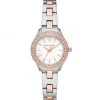 Michael Kors Liliane Two-Tone Stainless Steel & Pav&eacute; Bracelet Watch