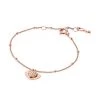 Michael Kors Premium 14K Rose Goldplated Cubic Zirconia Pavé Heart Bracelet