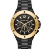 Michael Kors Lennox Chronograph Black-Tone Stainless Steel Watch