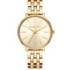 Michael Kors Pyper Three-Hand Gold-Tone Stainless Steel Watch