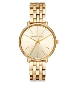 Michael Kors Pyper Three-Hand Gold-Tone Stainless Steel Watch