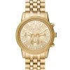 Michael Kors Hutton Goldtone Stainless Steel Chronograph Watch For Men